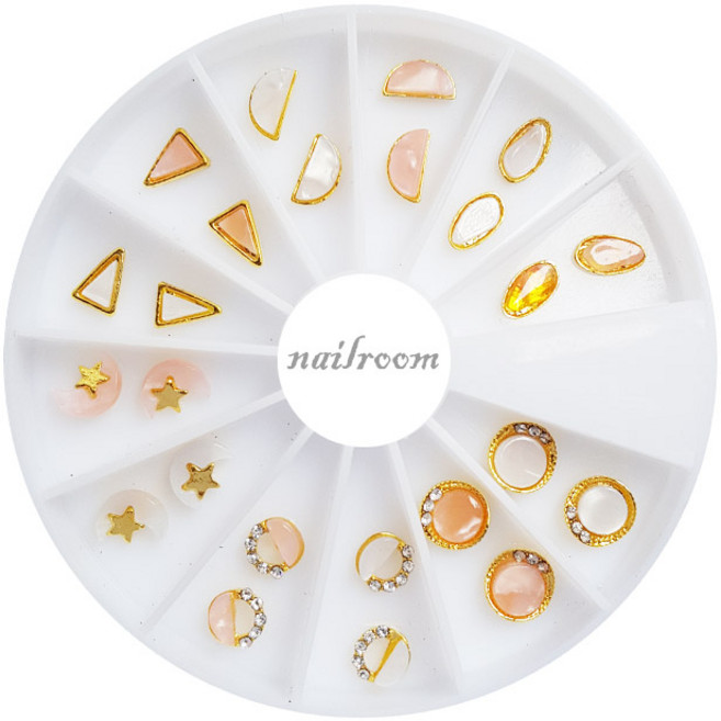 네일룸 스톤 컬러 파츠세트, N124, 1개