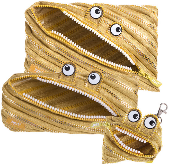 집잇 몬스터 점보 파우치 3종 세트, 골드, 1세트