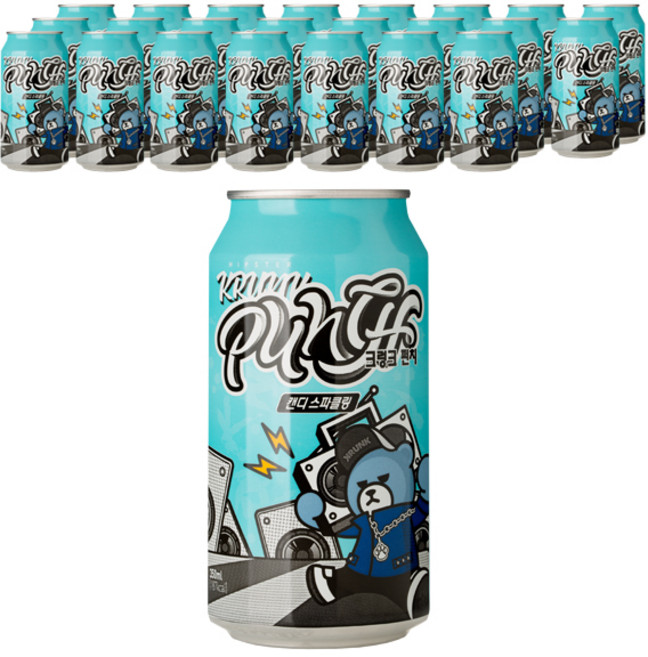크렁크 펀치 캔디스파클링, 350ml, 24개