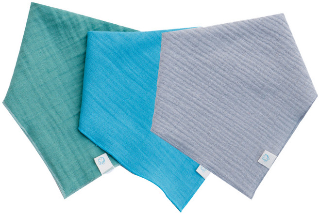 꿈두부 이중 요루거즈 스카프빕 남아용 3종세트