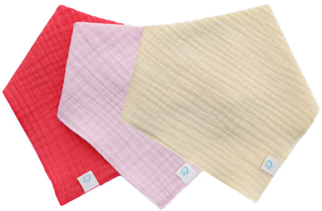 꿈두부 이중 요루거즈 스카프빕 여아용 3종세트