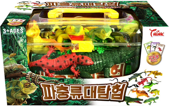 씽크 파충류대탐험 피규어세트, 1세트