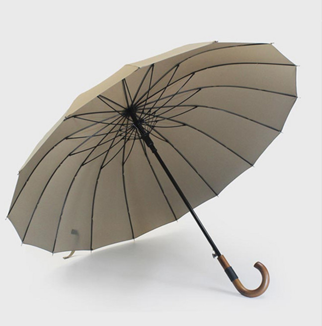 고티바쉬 우드레더그립 대형 골프 장우산 16k