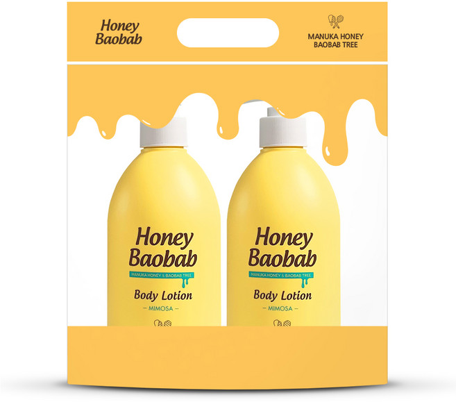 허니바오밥 바디로션 미모사, 500ml, 2개