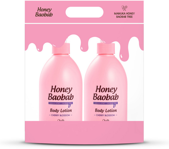 허니바오밥 바디로션 체리블라썸, 500ml, 2개