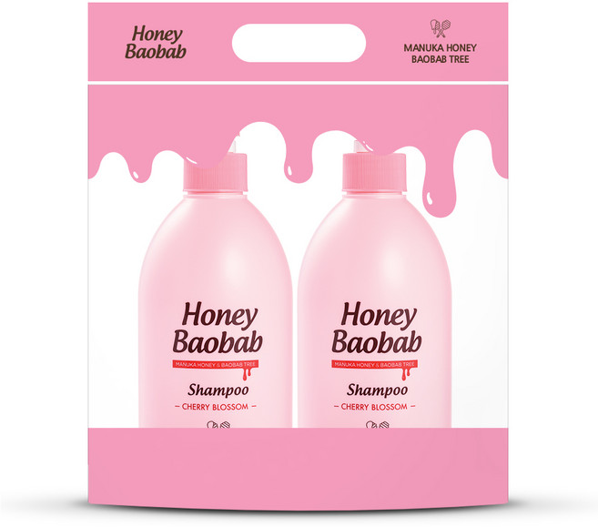 허니바오밥 샴푸 체리블라썸향, 500ml, 2개