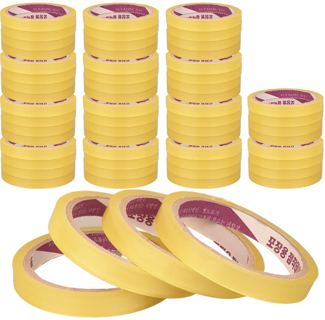 에타 국산 투명 포장 테이프 12mm x 30m, 60개