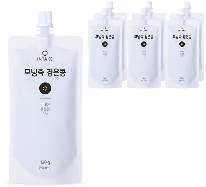 인테이크 모닝죽 검은콩 즉석죽, 130g, 7개
