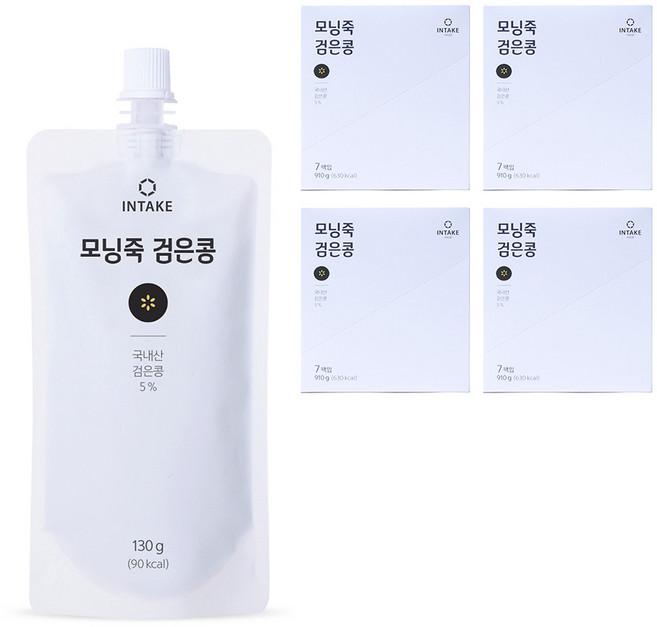 인테이크 모닝죽 검은콩 즉석죽, 130g, 28개
