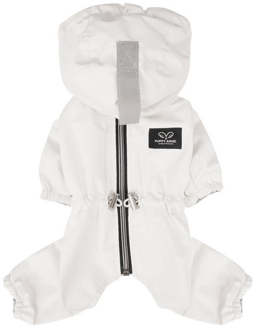 퍼피엔젤 MAGAGIO 레인코트 강아지 오버롤 올인원 의류 OW462, #2 Ivory, 1개