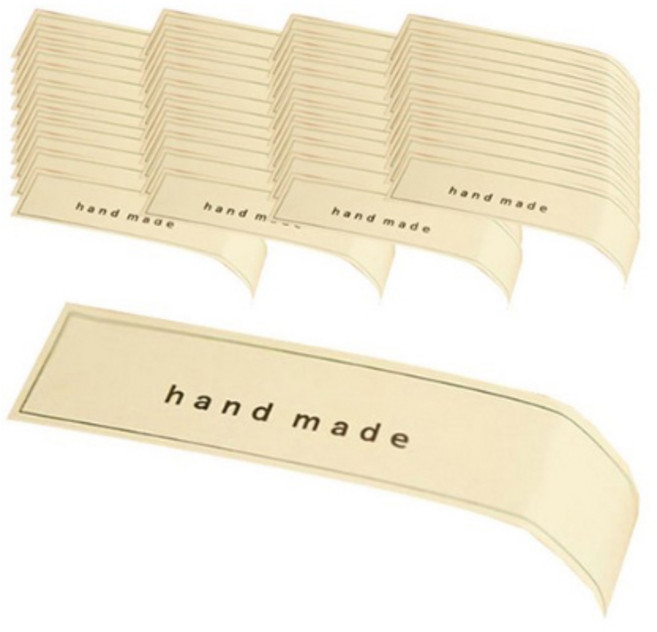 도나앤데코 롱 핸드메이드 스티커, 혼합 색상, 48개