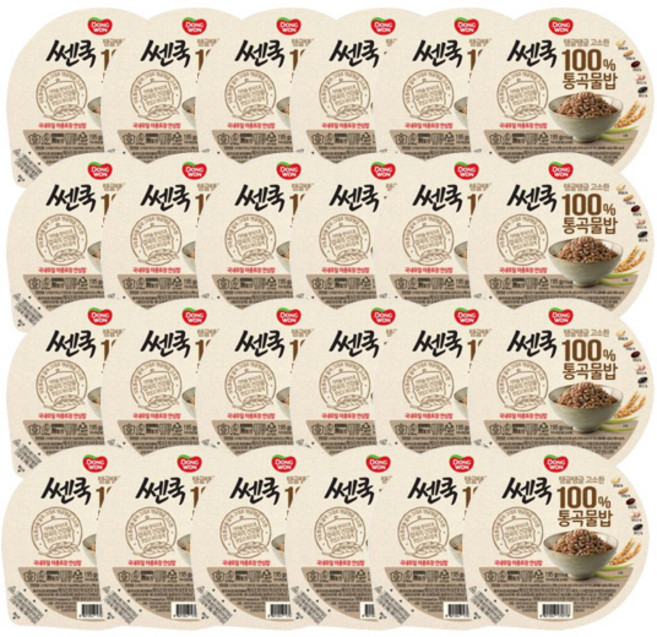 쎈쿡 100% 통곡물밥, 195g, 24개