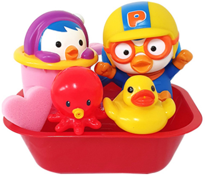 뽀로로 바쓰타임 목욕놀이 완구, 랜덤 발송, 1개