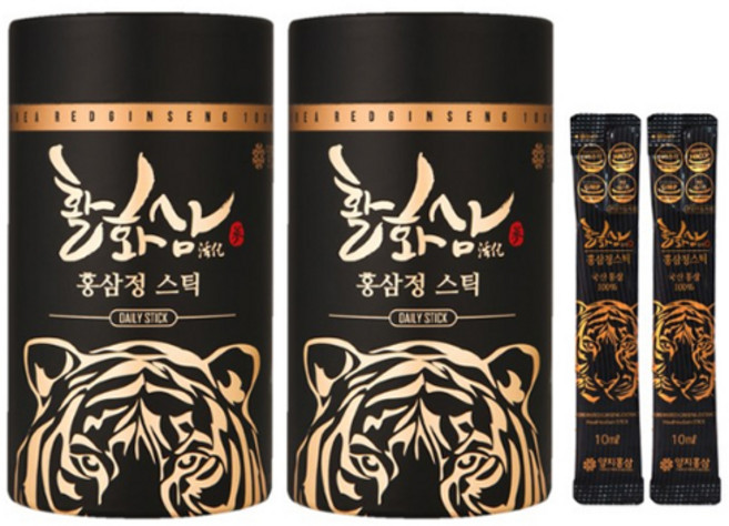 양지홍삼 활화삼 홍삼정 스틱, 10ml, 60개