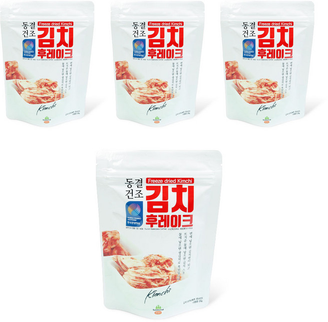 산마을 동결건조 김치후레이크, 4개, 20g