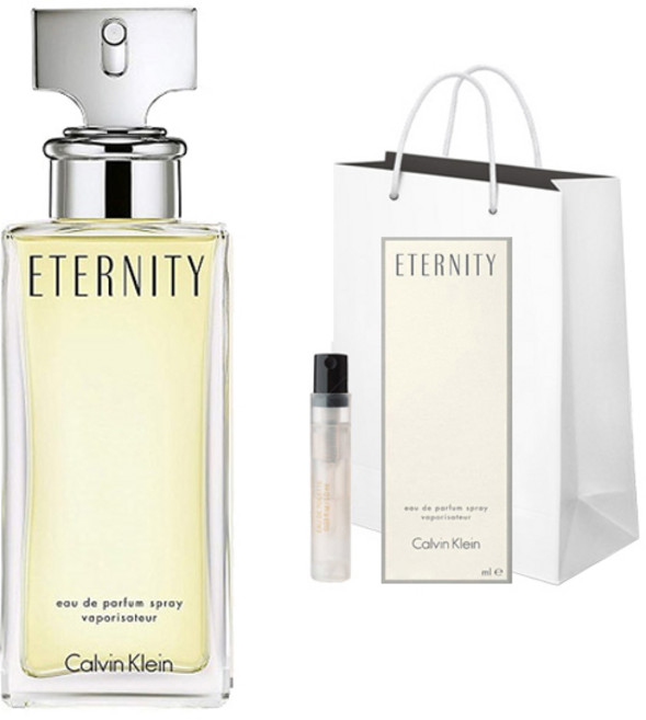 캘빈클라인 이터너티 우먼 EDP 50ml + 향수샘플 + 쇼핑백 + 세트박스, 1세트