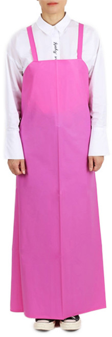 팀쿡 우레탄 H형 무광 방수 앞치마 L, 분홍, 2개