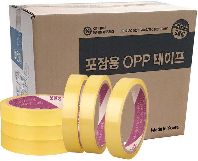 에타 국산 투명 포장 테이프 16mm x 30m, 90개