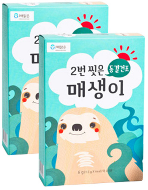 해맑은번영 바다모음 2번씻은 매생이 1.5g x 4p, 2개, 6g