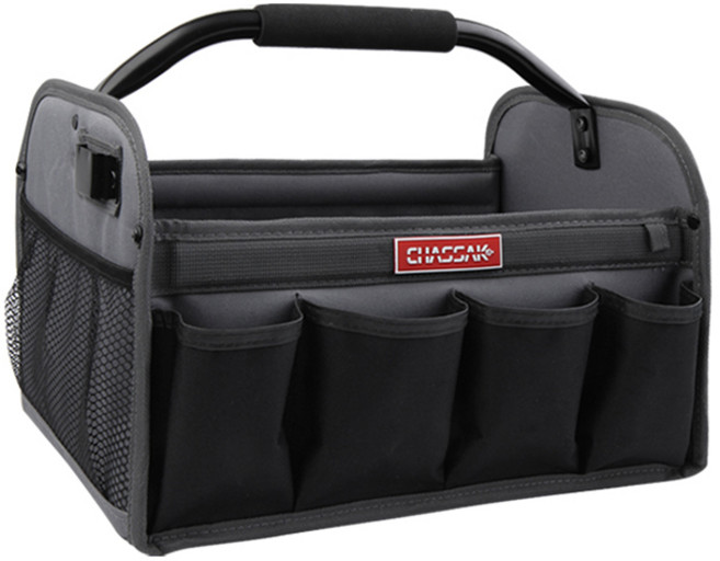 차싹 세차툴백 트렁크정리함, 블랙 + 그레이