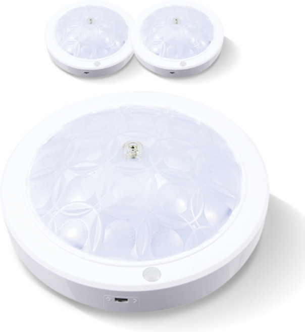 씨티오 LED원형센서등 15W, 주광색, 3개