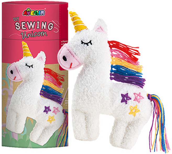 해피플레이 DIY 에비니어 애착 인형 만들기 임신 태교 바느질 장난감 유니콘, 남여공용, 1개