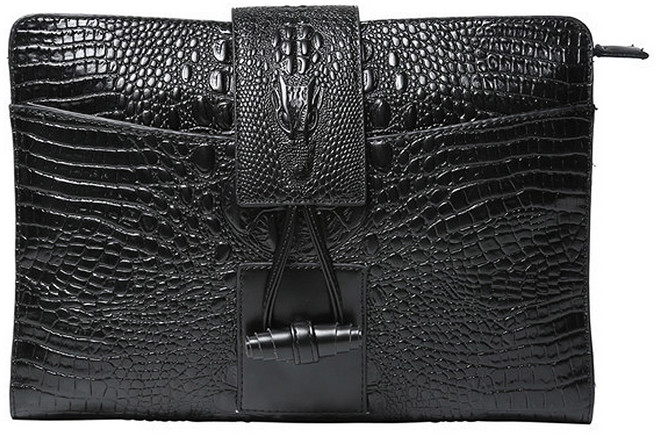 코지라벨 폴리시 악어패턴 클러치백 CB924