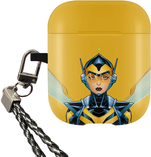 마블 히어로 페이스 고리형 에어팟 케이스, 와스프