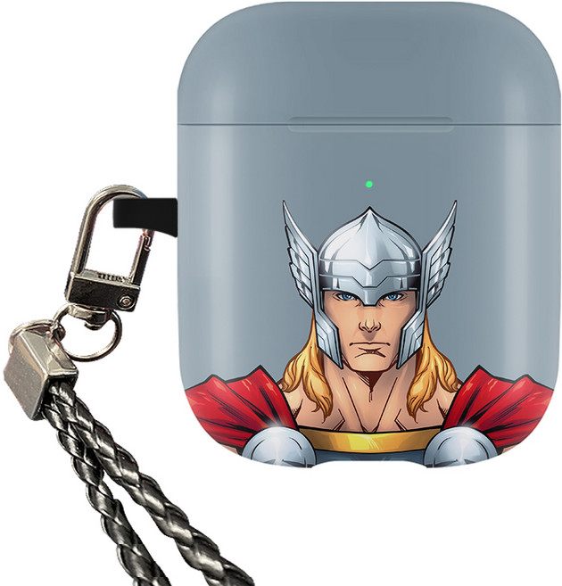 마블 히어로 페이스 고리형 에어팟 케이스, 토르