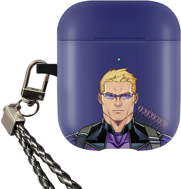 마블 히어로 페이스 고리형 에어팟 케이스, 호크아이