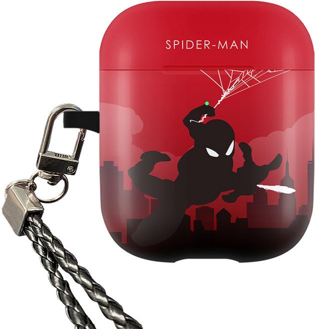 마블 히어로 실루엣 고리형 에어팟 케이스, 스파이더맨