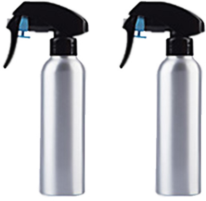 알럽홈 알루미늄 스프레이 공병 100ml, 블랙, 2개