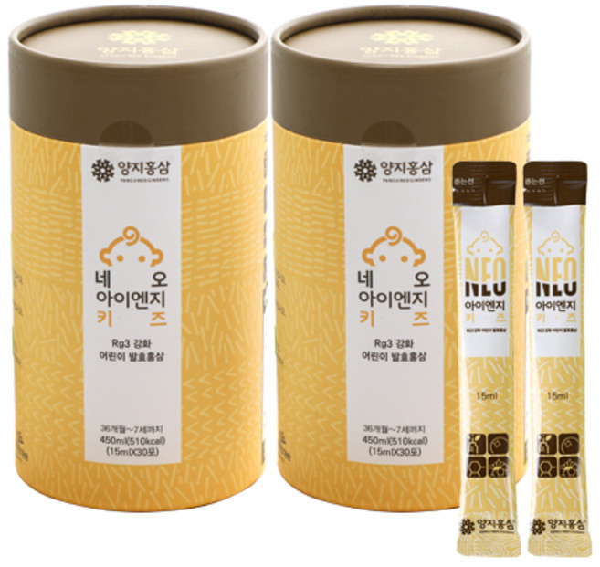 양지홍삼 네오 아이엔지 키즈, 15ml, 60개