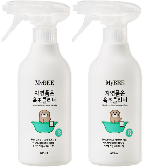 마이비 자연품은 욕조클리너, 485ml, 2개