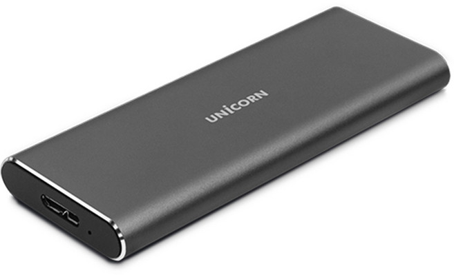 유니콘 M.2 SSD SATA 방식 외장하드 케이스, SM-400S, 1개