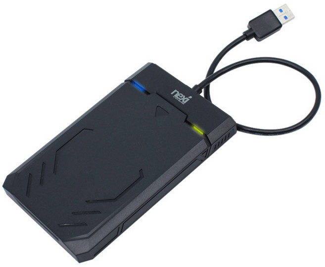 넥시 NX835 6.4cm HDD SSD 게이밍 외장하드 케이스, NX-Y3036, 1개
