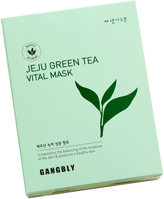 강블리 제주 녹차 생기 마스크팩 25ml, 1매입, 100개