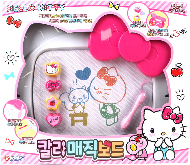 바니랜드 헬로키티 칼라매직자석보드, 혼합색상, 1개
