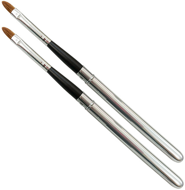 레쥬베라 휴대용 립 브러쉬, 혼합 색상, 2개