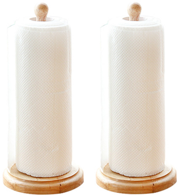 모노먼트 원목 키친타올걸이, 혼합 색상, 2개