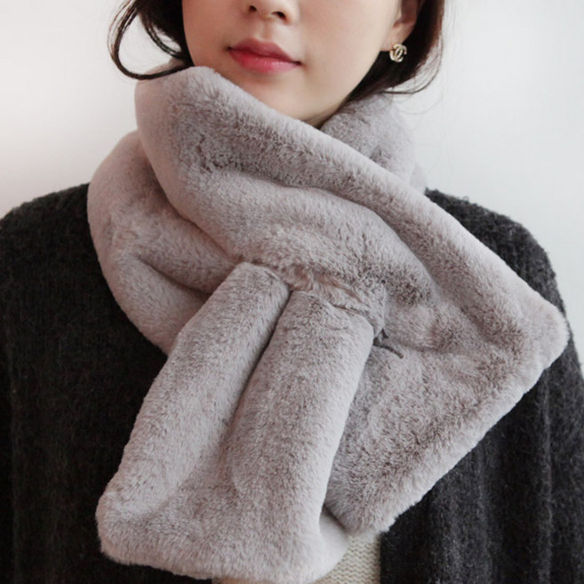 바비수 남녀공용 볼륨 머플러