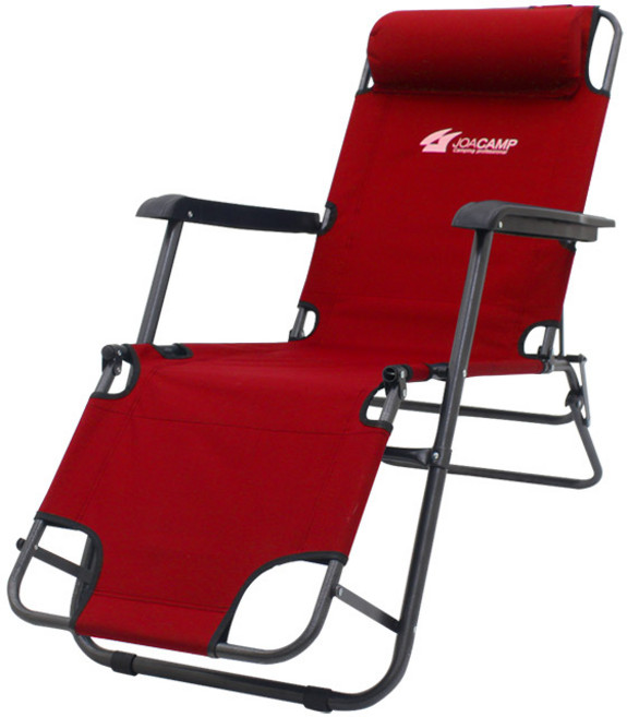 조아캠프 3단 침대 의자 대형, 레드, 1개