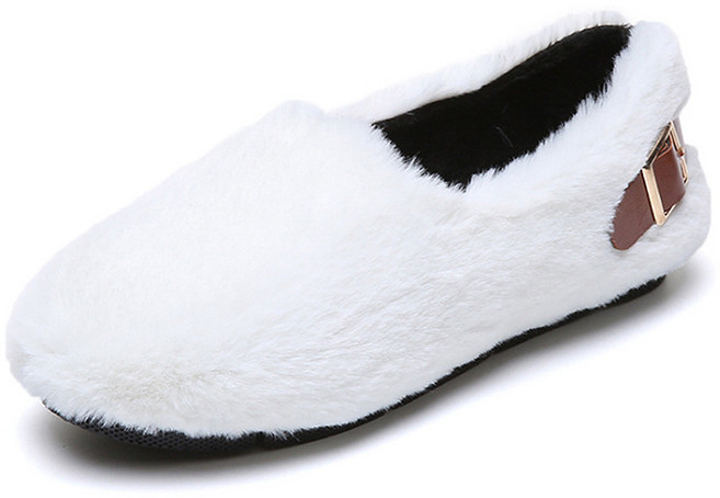 I Love Home 女用飾帶圓頭休閒鞋