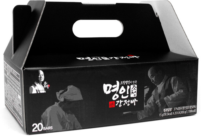 두레촌 강봉석 명인조청강정바, 15g, 20개