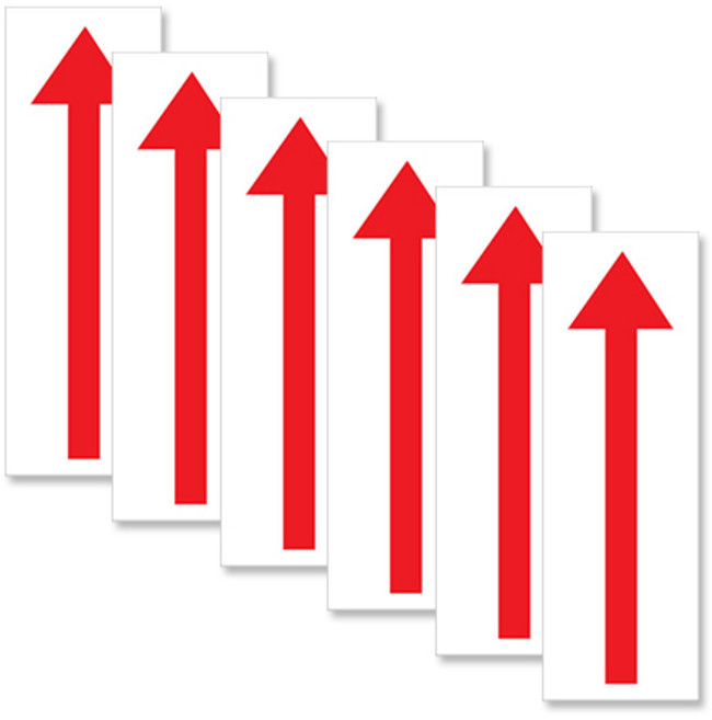 아크릴표지판 F1520, 화살표 모양, 6개