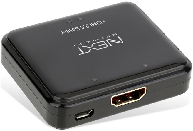 NEXTU HDMI 2.0 1對2分配器 NEXT-602SP4K60, 混合顏色, 1個