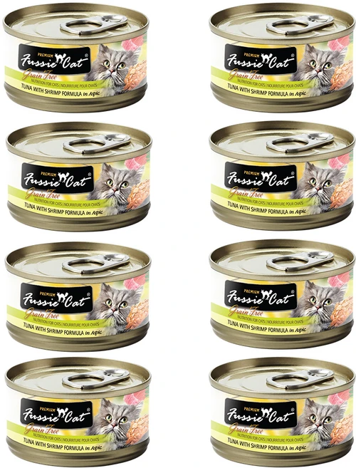 퍼시캣 전연령 고양이 프리미엄 포뮬라 주식캔, 참치+새우, 80g, 8개 - 쿠팡