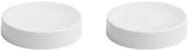 에라토 마일드 원형찬기 110mm, 화이트, 2개