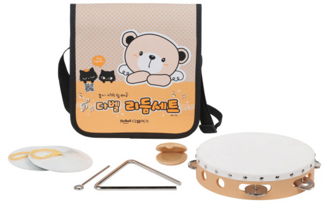 다벨 고급 리듬세트 DR-PE, 노랑, 1개