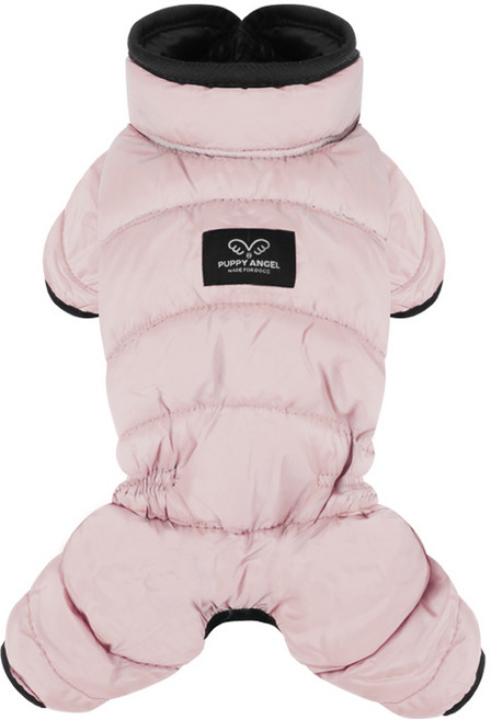 퍼피엔젤 AIR2 강아지 패딩 오버롤 OW541, 502Pink, 1개